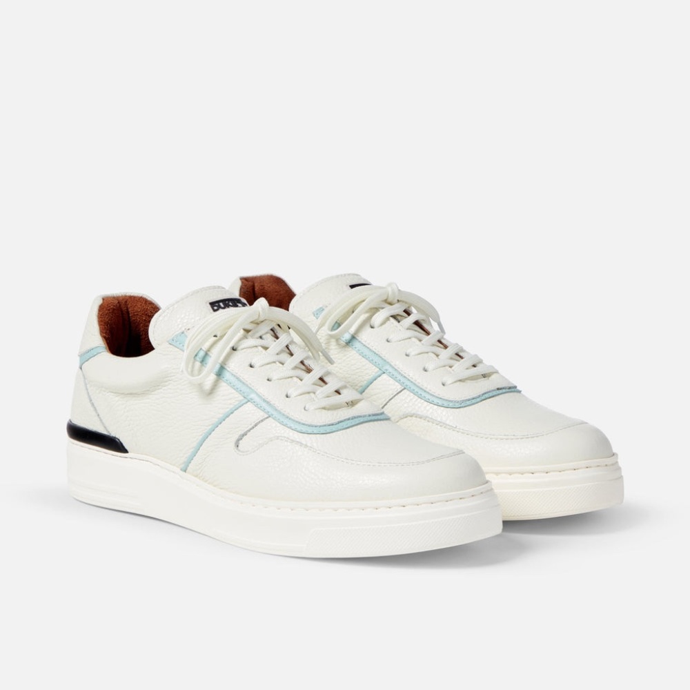 Duke + Dexter RITCHIE White X Blue Leather Contrast Sneaker SOLD OUT ONLINE!!